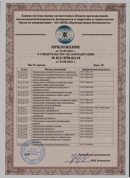 аккредитация на разрешение проведения испытаний центральной строительной лаборатории