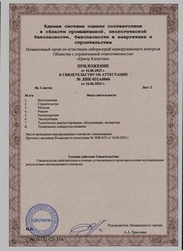 аккредитация строительной лаборатории неразрушающими методами контроля лист1